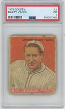 1933 Goudey 2 Vance PSA 1 718865