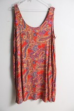 Next Womens Jersey Paisley Beach Dress - Size 20 (m15)