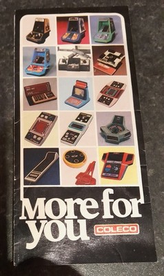 Vintage 1981 Coleco Broschüre Spielzeug Spiele Broschüre Katalog PacMan Galaxian