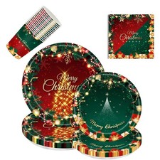 80er Einweg Weihnachten Partygeschirr Teller Grinch Party Pappe Geschirr Deko