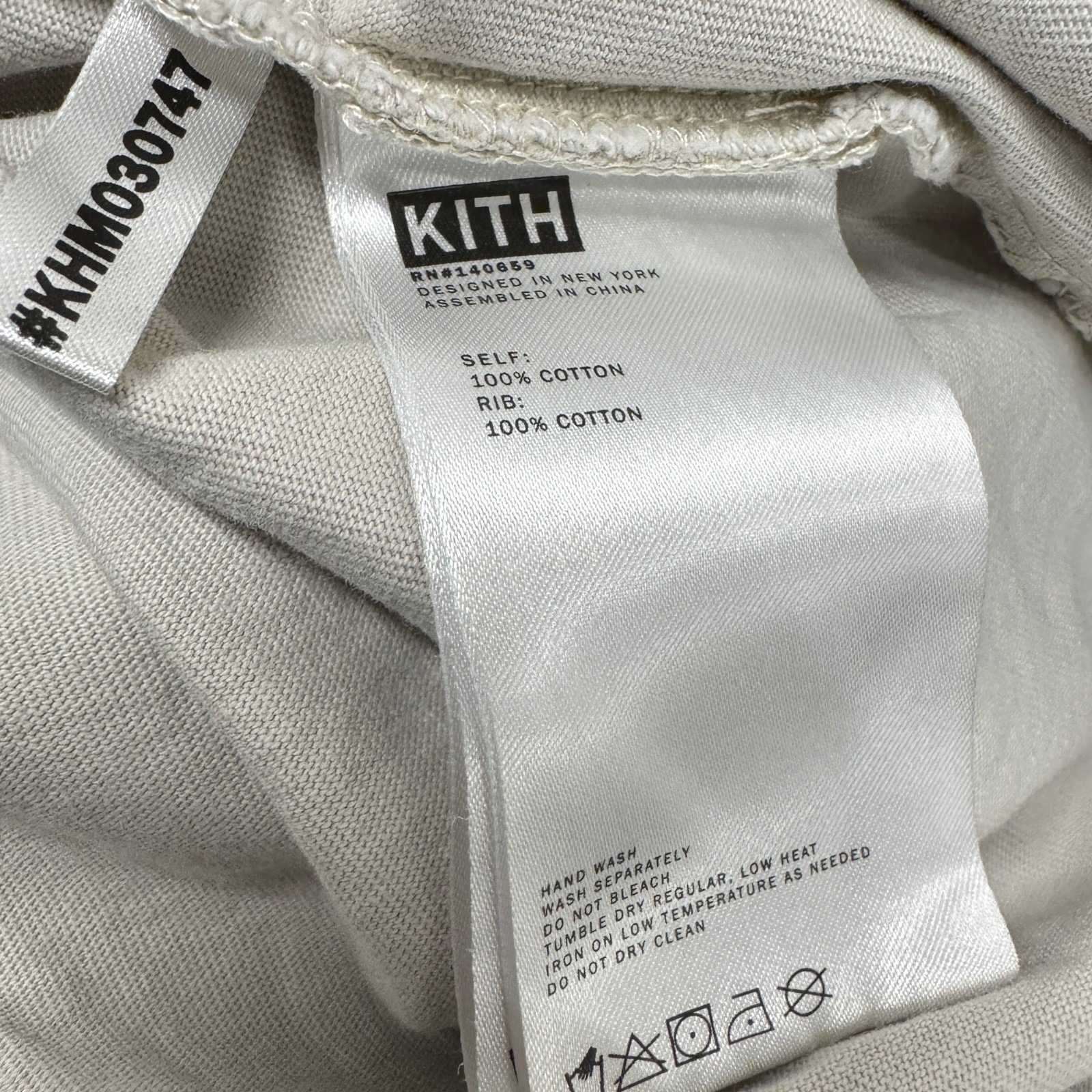 Kith Lax Tee XS Cream Basic Essential Cotton Shir… - image 5