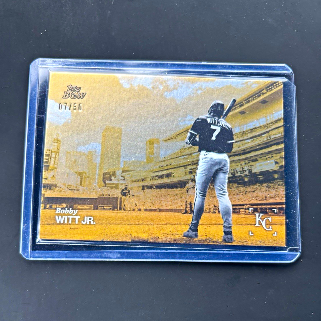 Topps 2025 Black & White Golden Hour Bobby Witt Jr. GH-05 Royals 07/50
