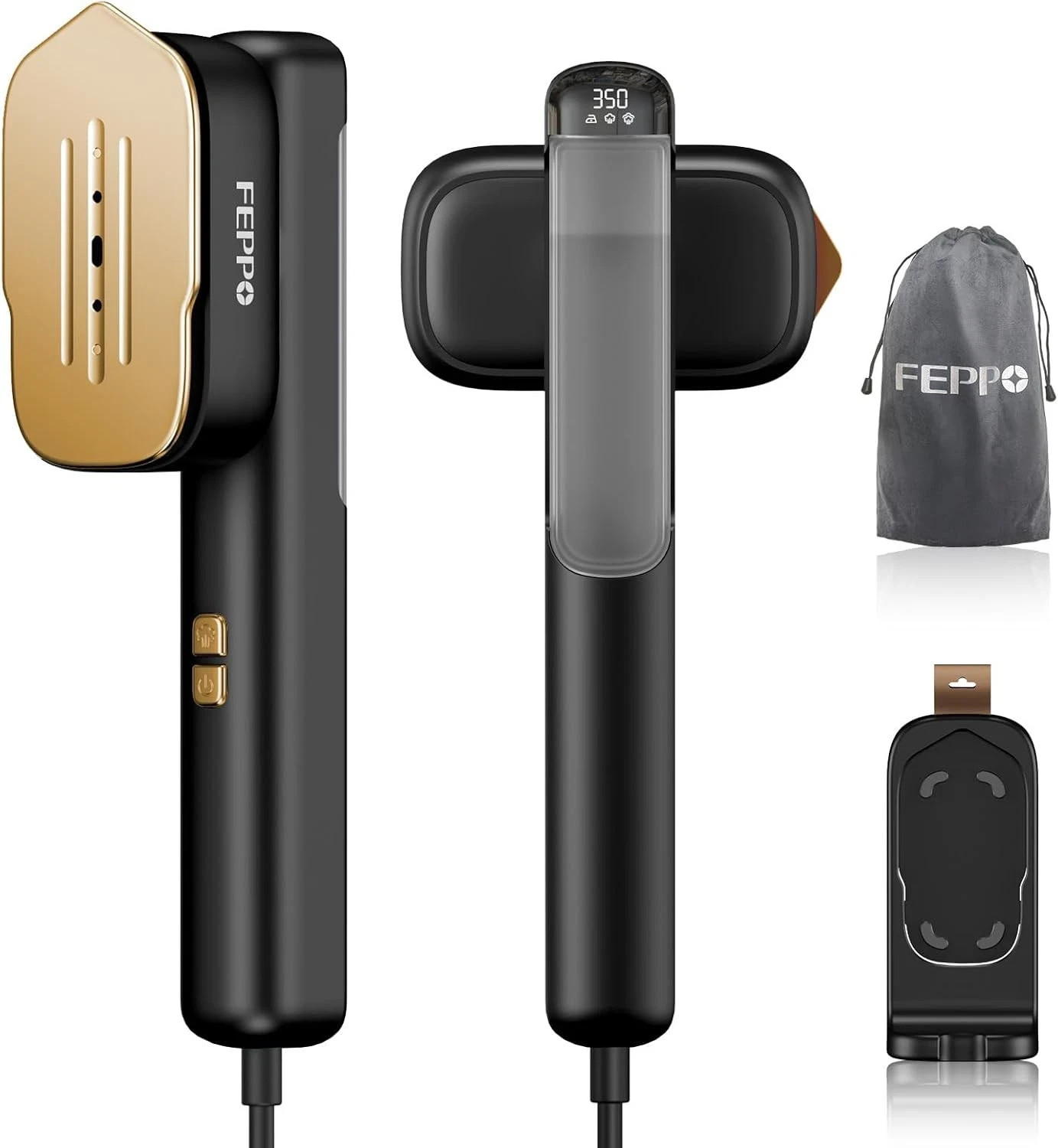 FEPPO Travel Steamer for Clothes, 110-240V Dual Voltage Portable Mini Steamer-image