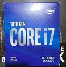 Intel Core i7-10700F 10Th Gen LGA-1200 CPU Processor Eight Core 2.9GHz 