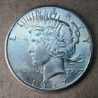 1927 P Peace Silver Dollar UNC  — photo 8