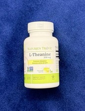 L-Theanine 200mg by Nature's Trove - 120 Vegetarian Capsules, for relaxation