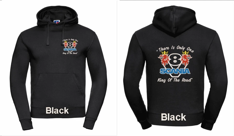 scania v8 hoodie there is only one king of the road bestickt - Bild 2 von 4