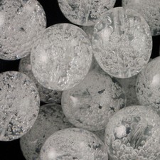 20x17mm Crystal Acrylic Oval Beads with Bubbles 4 