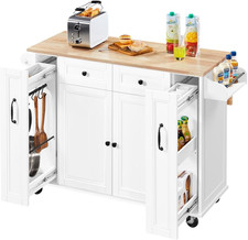 Carrello Da Cucina Con Ruote E Piano Di Lavoro Pieghevole Credenza Salvaspazio p