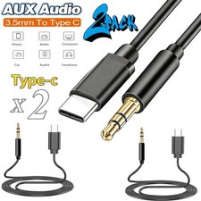 2x For Samsung A17 A07 A16 A36 A56 A15 Pin to 3.5mm AUX Audio Car Adapter Cord