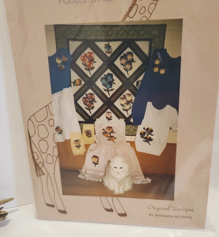 Pansy Possibilities Wall Quilt by Possibilities Unlimited Folk Art Flower Apron - Image 3 of 4