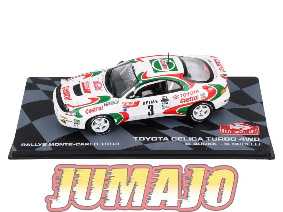 RMIT21 1/43 IXO Rallye Monte Carlo : TOYOTA Celica Turbo 4WD 1993 #3 D.Auriol - Photo 2/4