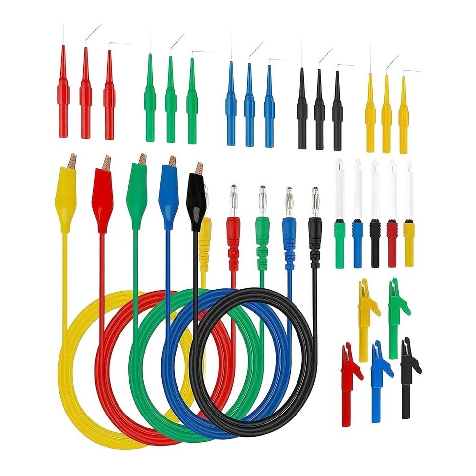 Clip Test Leads Leads Multimeter Probe Test 1M / 3.28ft 10A-30A for ...
