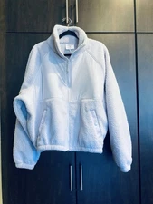 Blogilates Campfire Fleece Full Zip Jacket Evening Haze Lilac Plus Size M NWT