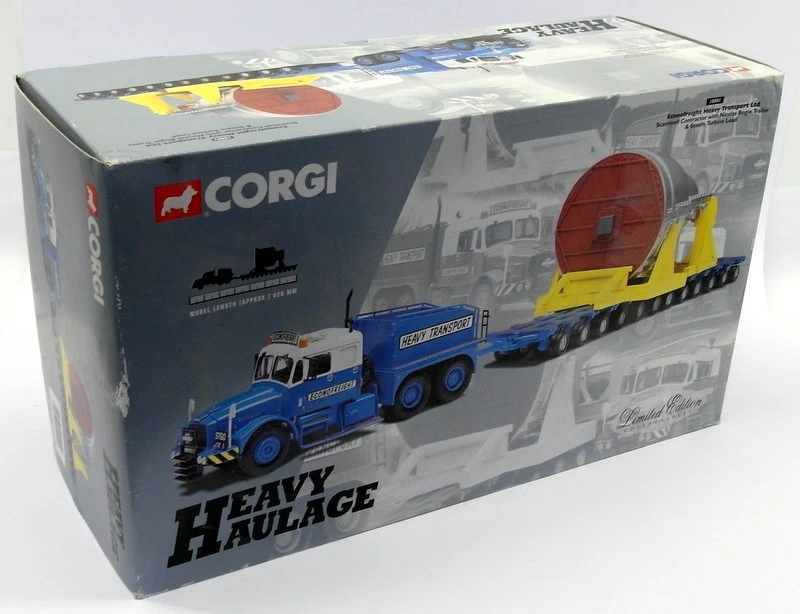 Corgi 1/50 18001 Scammell Contractor + Nicolas Bogie Trailer Steam Turbine - Image 3 of 4