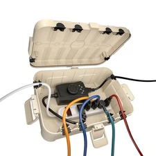 Flemoon Outdoor Electrical Box Waterproof, IP54 Waterproof Extension Cord Cov...