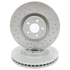 PAAR QUER GELOCHTE BREMSSCHEIBEN VORNE 356mm F&Uuml;R AUDI A6 A7 A8 3.0 TDi TFSi