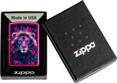 ZIPPO - BENZIN - FEUERZEUG - LION - CANDY RASPBERRY COLOR - NEUHEIT 2026 - OVP -