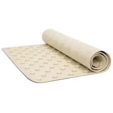 Hospitality 1 Source 1628Bm-Ec H1s Rubber Bath Mat, Medium Ecru 16X28