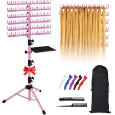 Braiding Hair Rack With 144 Pegs Hair Extension Holder Stand Separator Display