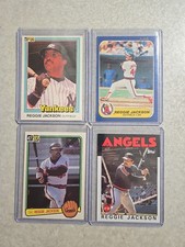 Reggie Jackson 1981 Donruss 1983 Donruss 1986 Topps 1986 Fleer