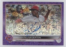 2022 Chrome Rookie Purple Speckle Refractor 86/299 Reiver Sanmartin Auto 1b9b