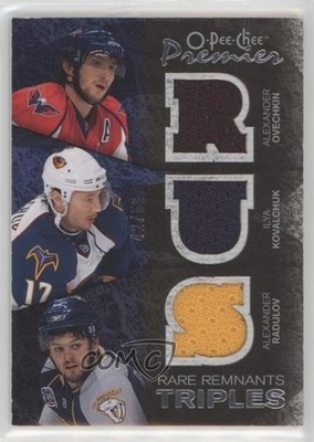 2007-08 O-Pee-Chee Premier Jerseys 42/50 Alex Ovechkin Alexander Radulov 7ez