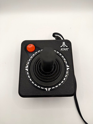 Atari CX40 Joystick Controller for Atari 2600 Wired 10ft On/Off Black/Orange