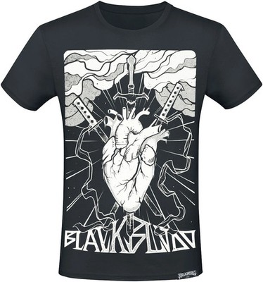 Gothicana by EMP Herren schwarzes T-Shirt Dark Art mit anatomischem Herz und