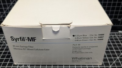 Whatman Syrfil-MF Syringe Filter 25mm 0.2 μm RC Membrane 144666 lab millipore