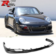 Fit 05-08 Porsche 997 911 Gt3 Style Front Bumper Lip Spoiler Kit Unpainted Pu