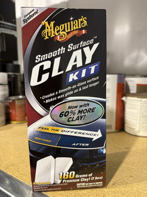 Meguiar's Smooth Surface Clay Kit - Safe and Easy Car Claying for a smooth as Gl