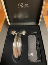 ReFa CARAT RAY RF-PC2019B Platinum Face & Body Roller with Box & Accessories