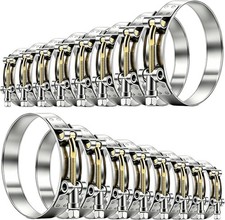 16Pcs 8 Sizes T-Bolt Hose Clamps, 304 Stainless Steel Heavy Duty Hose Clamp Asso