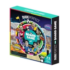 Dude Perfect Board Game, Sports, Action & Competitive Challenge Game Ages 4+ NEW