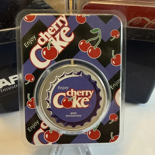 Coca-Cola 1 oz 999 Silver Colorized Round Cherry Coke (in TEP)  Silver Bullion4