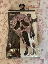 Women s Ghost Face Bling Halloween Costume Small