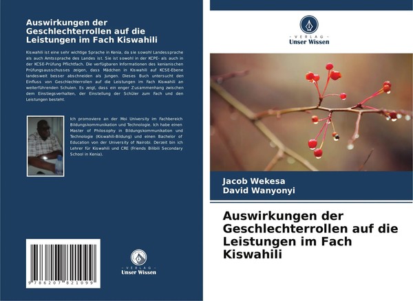 Auswirkungen Der Geschlechterrollen Auf Die Leistungen Im Fach Kiswahili Buch-image