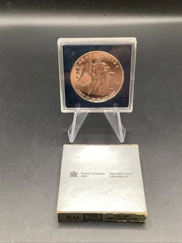 1993 Canada Royal Canadian Mint Proof .925 Silver Dollar STANLEY CUP 100 ANNIV