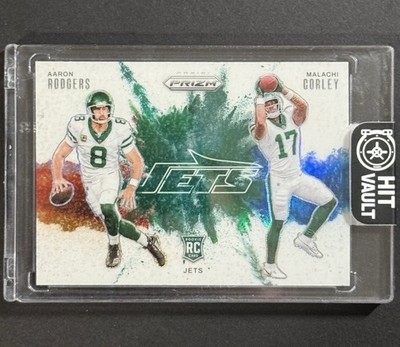 2024 Panini Prizm Color Blast Duals Aaron Rodgers & Malachi Corley Rookie RC SSP
