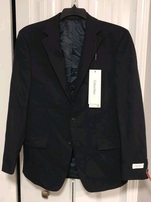 Calvin Klein Men's XSlim Fit Suit Jacket Navy Size 42R 1 Piece 