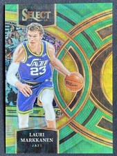 Lauri Markkanen 2023-24 Panini Select Premier Green Wave Prizm /50 #182