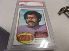 1976 TOPPS FOOTBALL ALL-PRO #150 ALAN PAGE VIKINGS HOF PSA 7