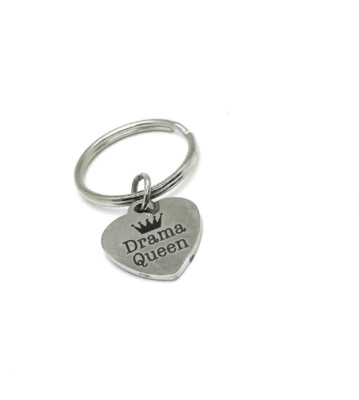 Drama Queen Charm Key Chain, Gift For Her, Wife Gift, Daughter, Acting Gifts