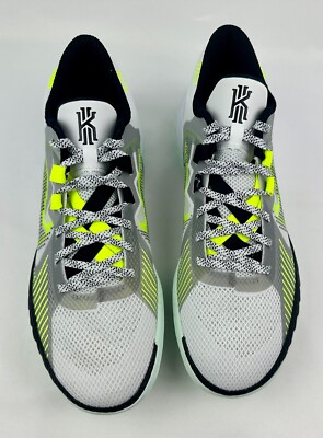 Nike Mens Kyrie Flytrap V 5 White Green Volt Basketball Shoe Size 10 CZ4100-101 Nike Kyrie Flytrap 5 White Volt Basketball Shoes CZ4100-101  main image 4