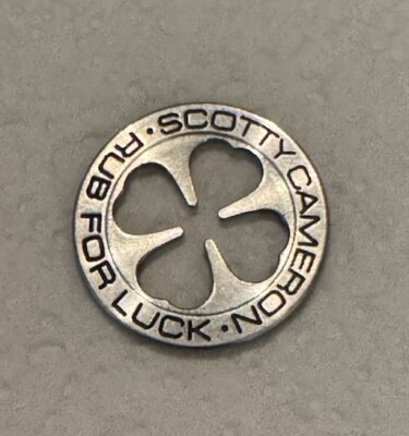Scotty Cameron Rub For Luck 4 Leaf Clover Coin Marker SMOKE FREE HOME