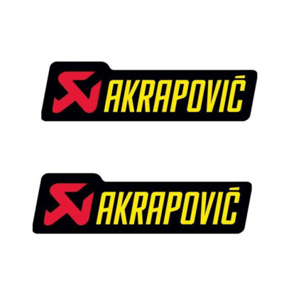 2pcs Motocycle Exhaust Pipe Sticker Heat Resistant AKRAPOVIC - Foto 10