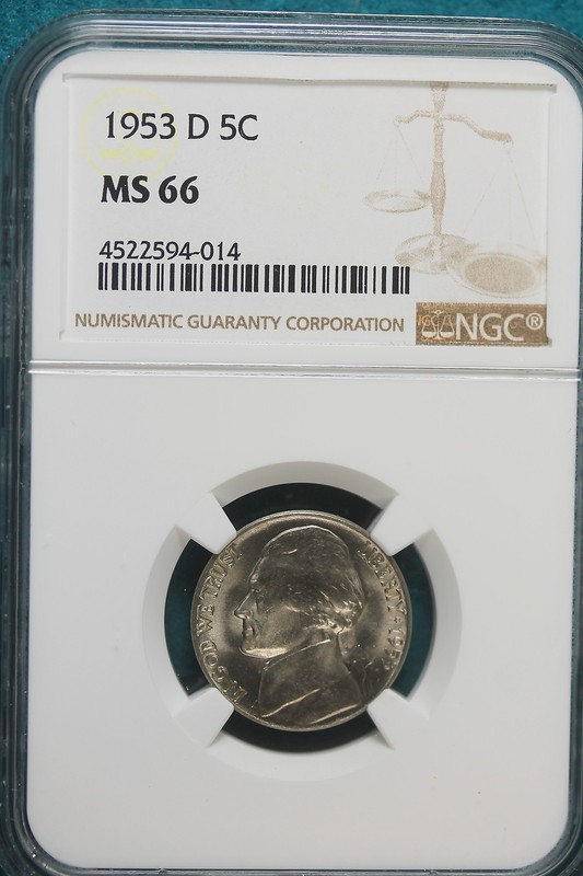 1953-D NGC MS 66 Jefferson Nickel!! #B8143