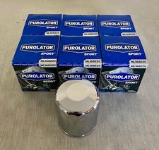 Six6 Purolator Ml16822c Chrome Cycle Oil Filter Case Fits 63796-77a Ph6065b Six6 Purolator Ml16822c Chrome Cycle Oil Filter Case Fits 63796-77a Ph6065b