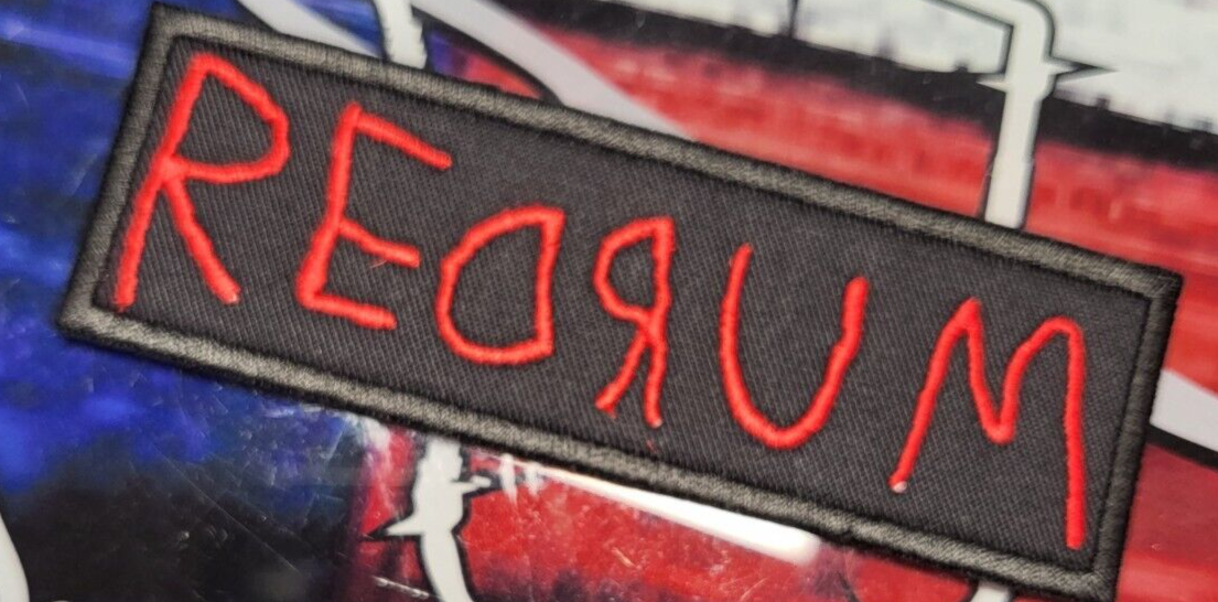 EMBROIDERED REDRUM PATCH (Please Read Ad) | eBay